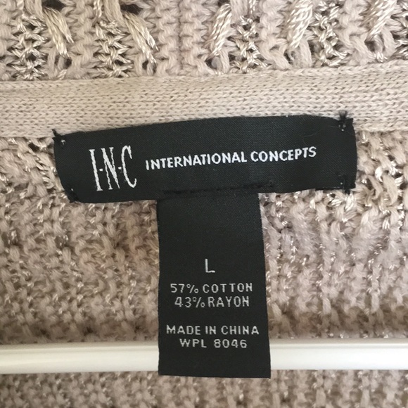 Tan I•N•C large sweater. - Picture 4 of 4